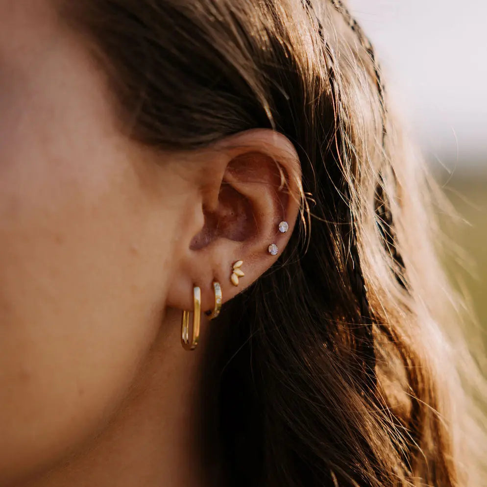 Lotus Flat Back Studs