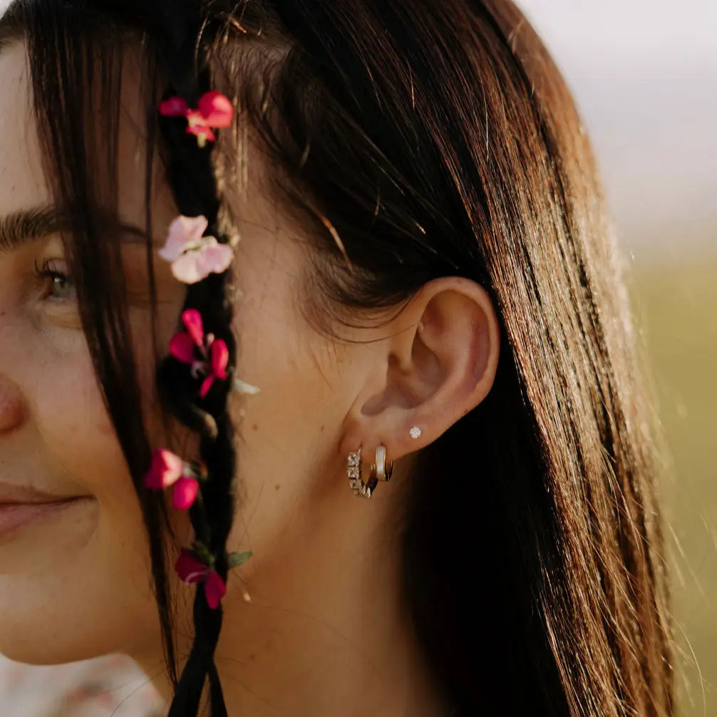 Diamond Flat Back Studs