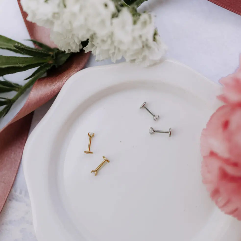 Diamond Flat Back Studs