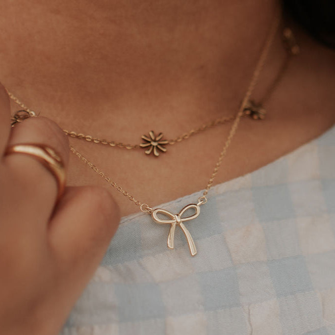 Lily Bow Necklace