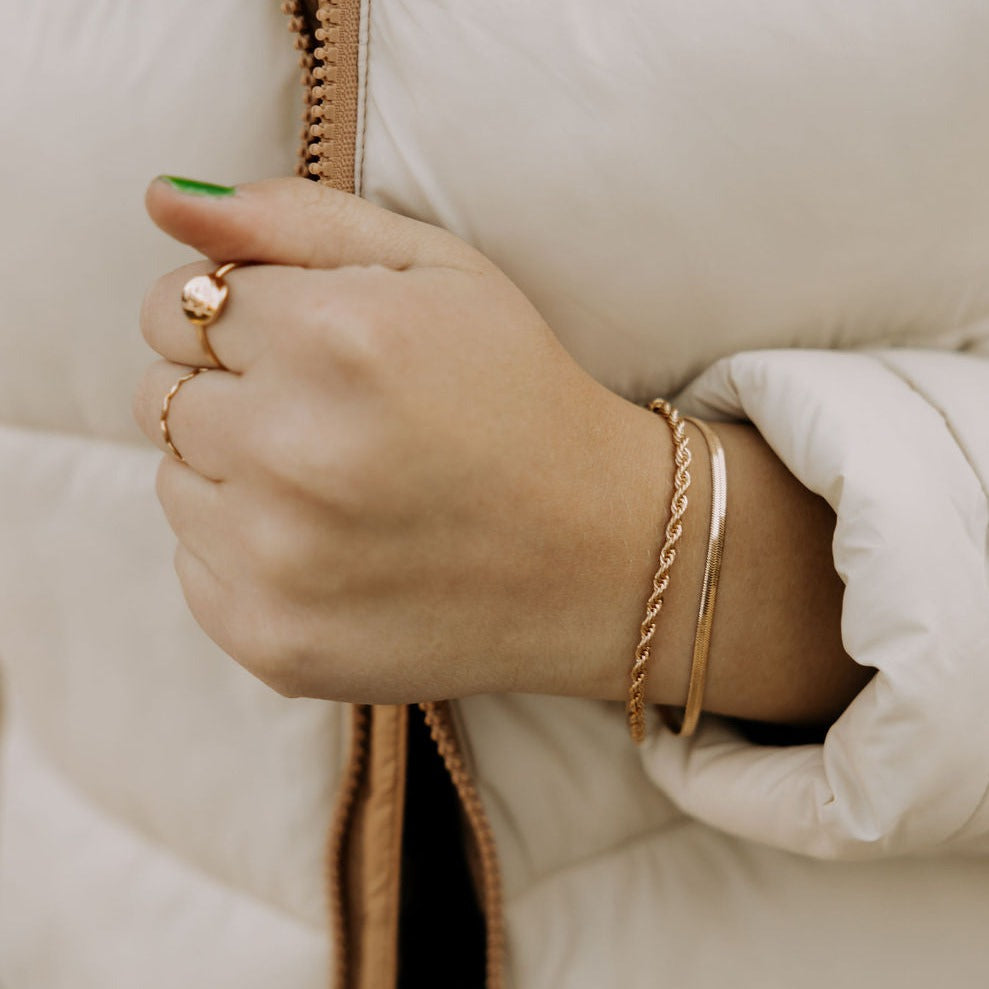 Naomi Gold Filled Rope Bracelet