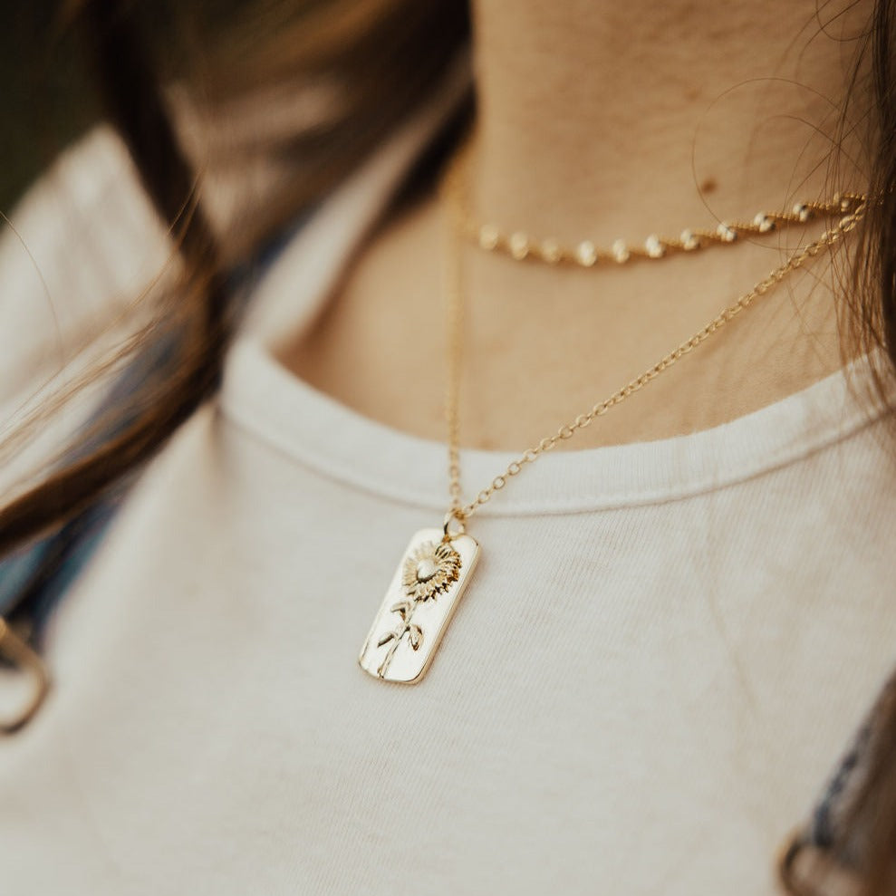 Sunflower Necklace