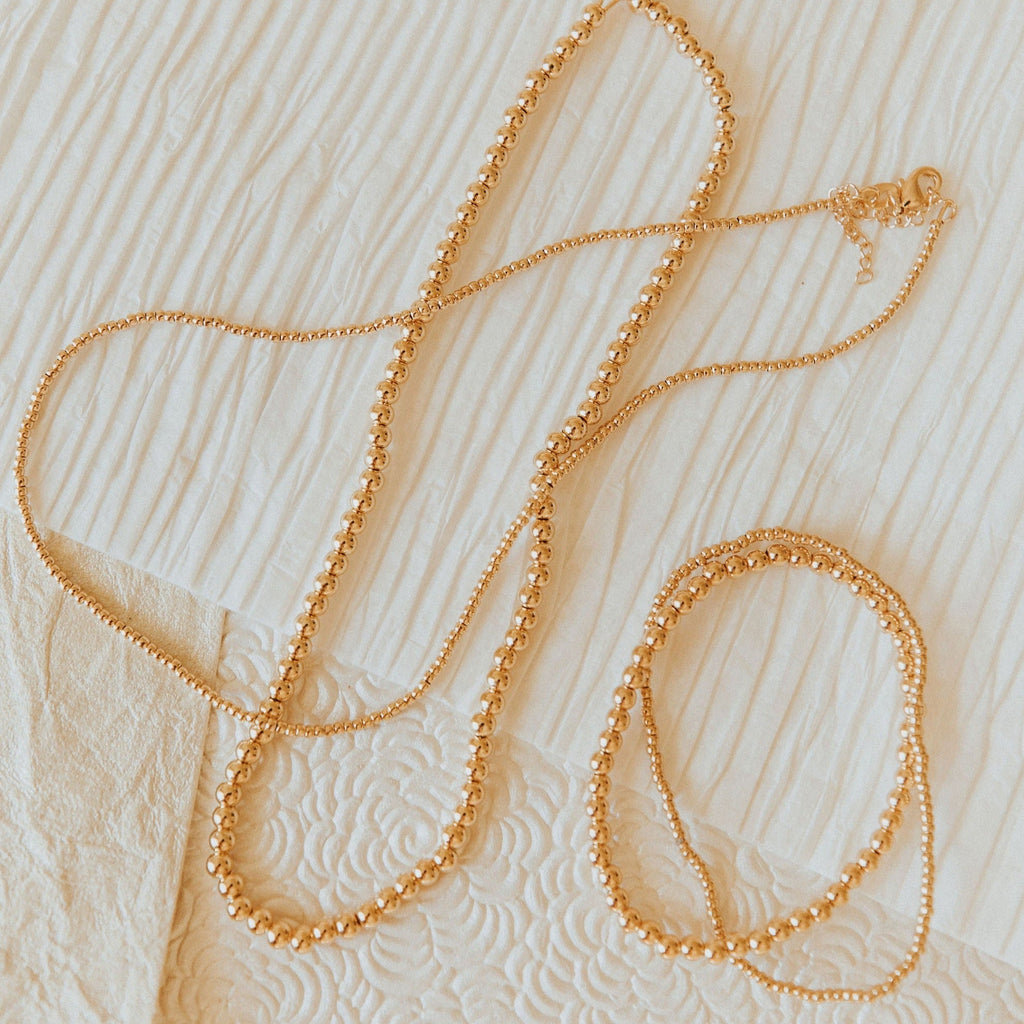 Staci Gold Filled Bead Necklace